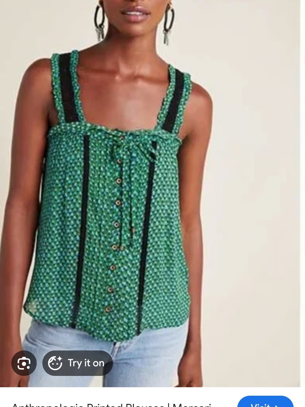 Anthropologie Bardot Semi-Sheer Tank Size 4